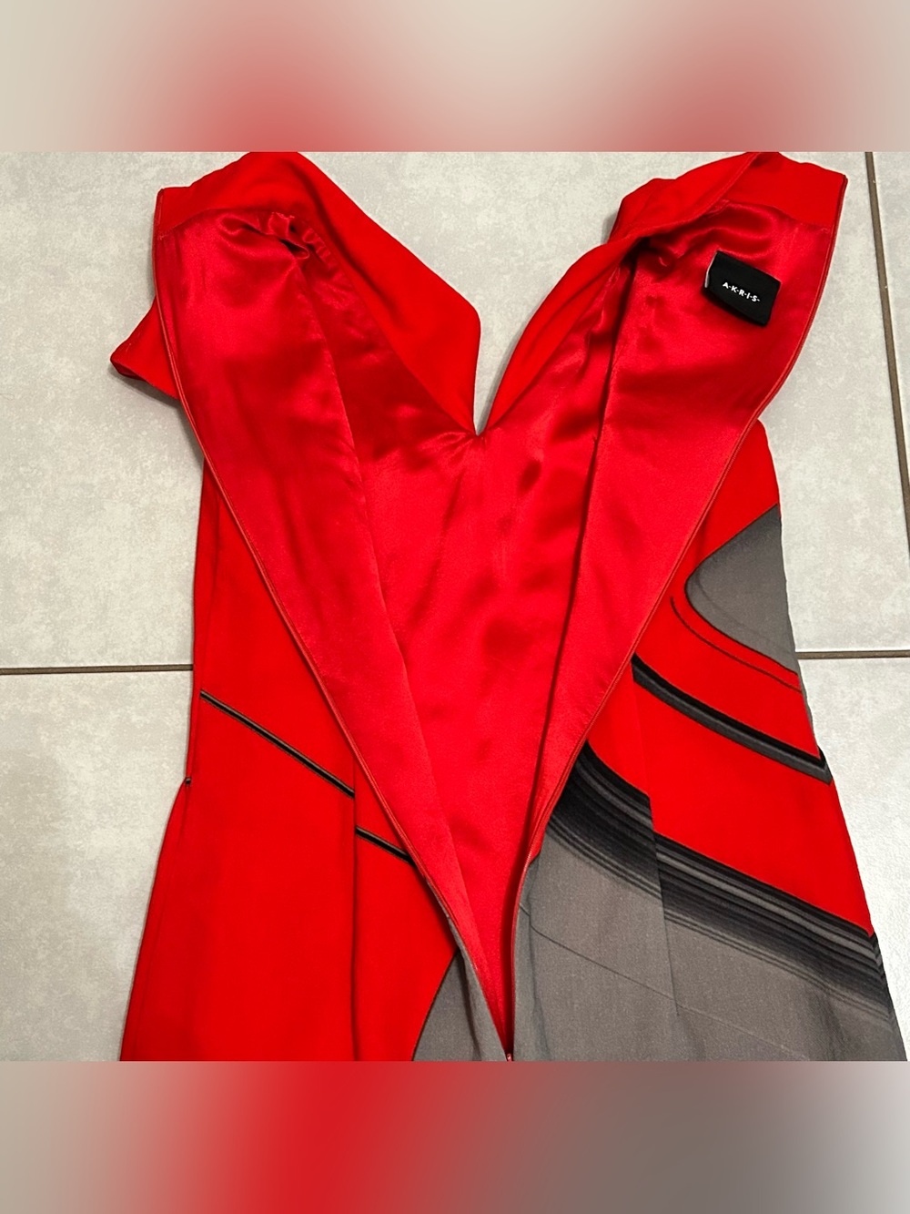 Akris colorblock abstract-print sheath dress - Picture 5 of 9